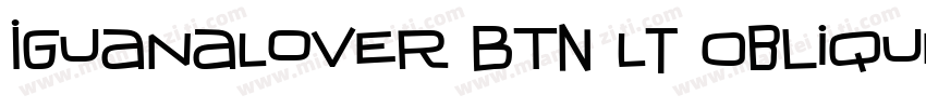IguanaLover BTN Lt Oblique字体转换
